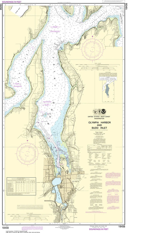 Olympia Harbor & Budd Inlet Nautical Chart #18456
