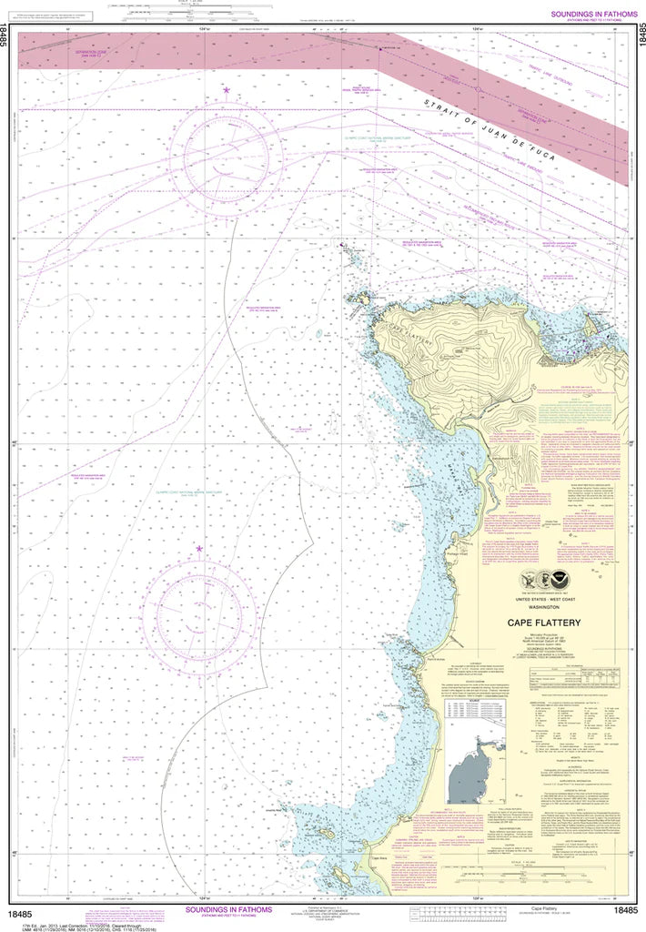 Cape Flattery Nautical Chart #18485