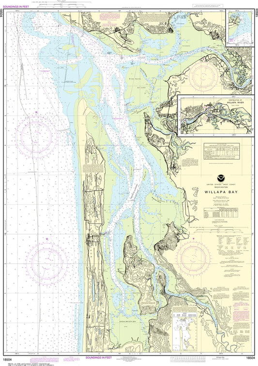 Willapa Bay (WA Coast) Nautical Chart #18504