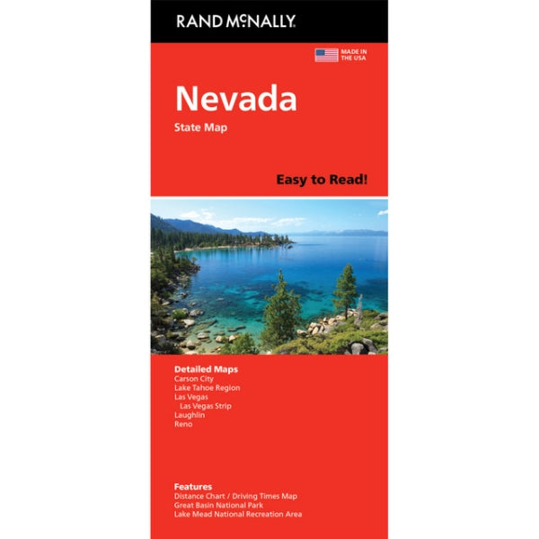 Nevada State Highway Folded Map by Rand McNally (Easy to Read) - Cover