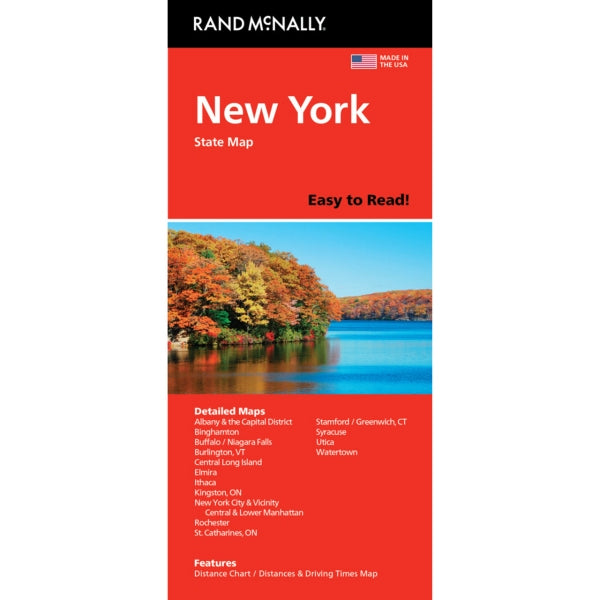 New York State Highway Folded Map by Rand McNally (Easy to Read) - Cover