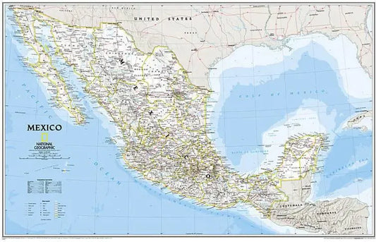 Mexico Wall Map by National Geographic