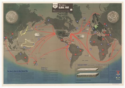 World War II Naval War Map 6 - We Fight a Global War