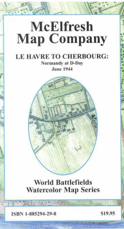 Normandy Le Havre to Cherbourg Map (D-Day 1944)