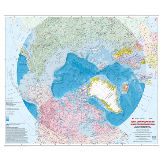 North-Circumpolar-Wall-Map
