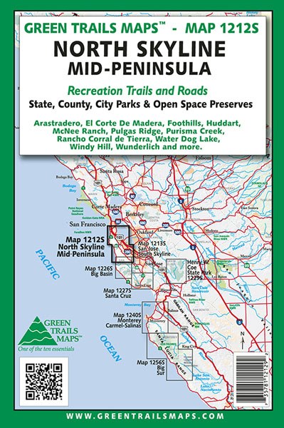 North Skyline California trails map