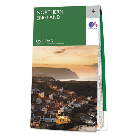 Northern England Road & Reference Map by Ordnance Survey - Cover