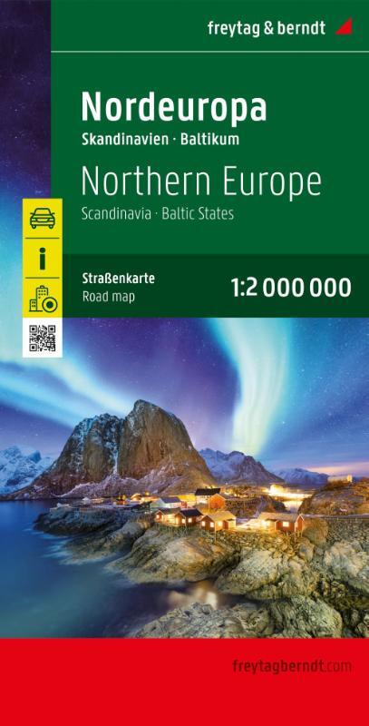 Scandinavia / Northern Europe Road Map by Freytag & Berndt - Cover