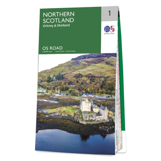 Northern Scotland Road & Reference Map by Ordnance Survey - Cover