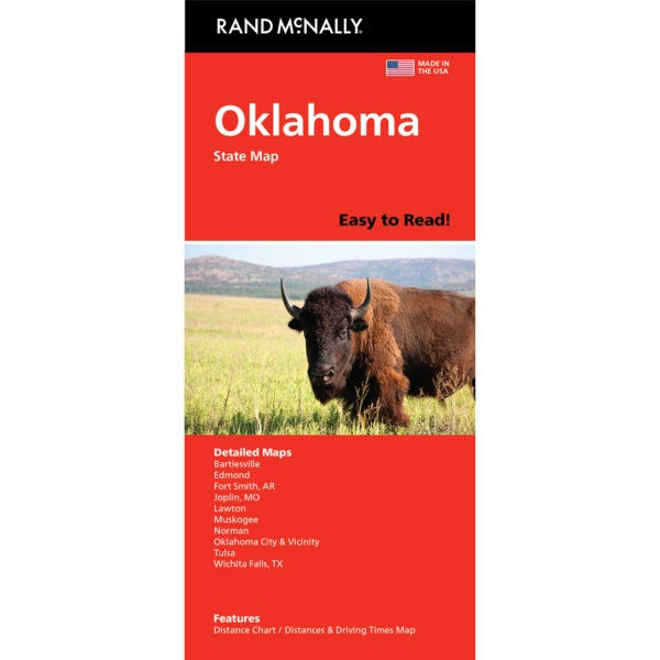 Oklahoma State Highway Folded Map by Rand McNally (Easy to Read) - Cover