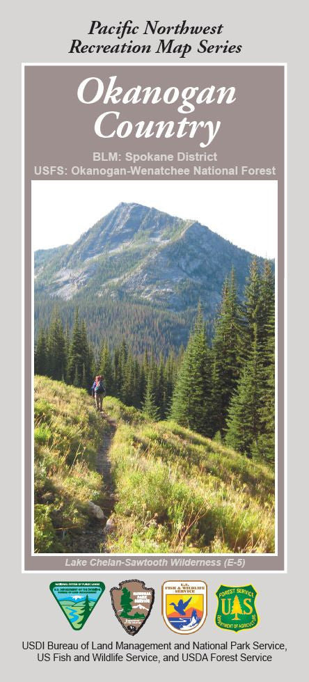 Okanogan Wenatchee NF Okanogan Country Recreation NFS Map Metsker Maps NFS Cover 