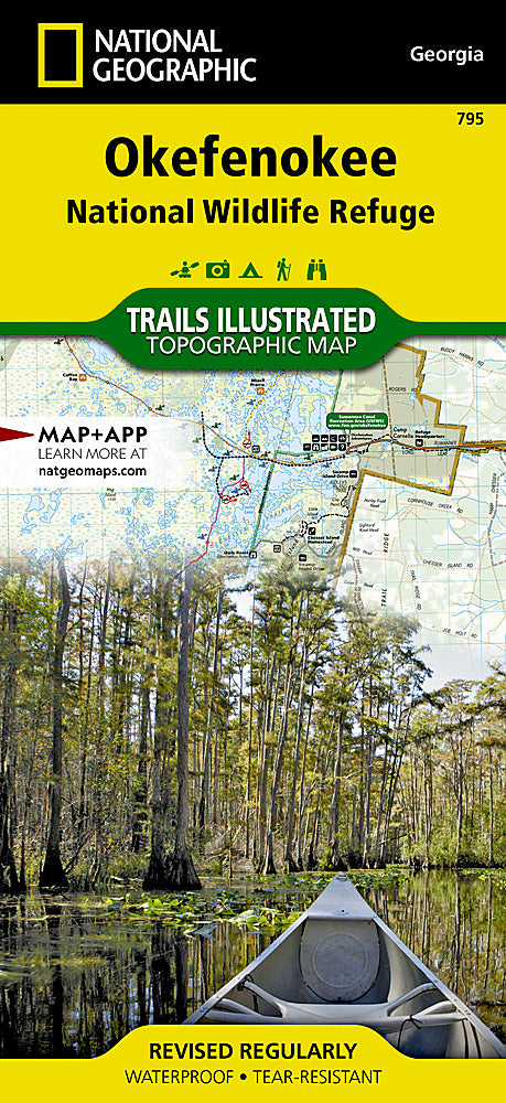 Okefenokee National Wildlife Refuge Trails Illustrated Topographic Map #795 - Cover