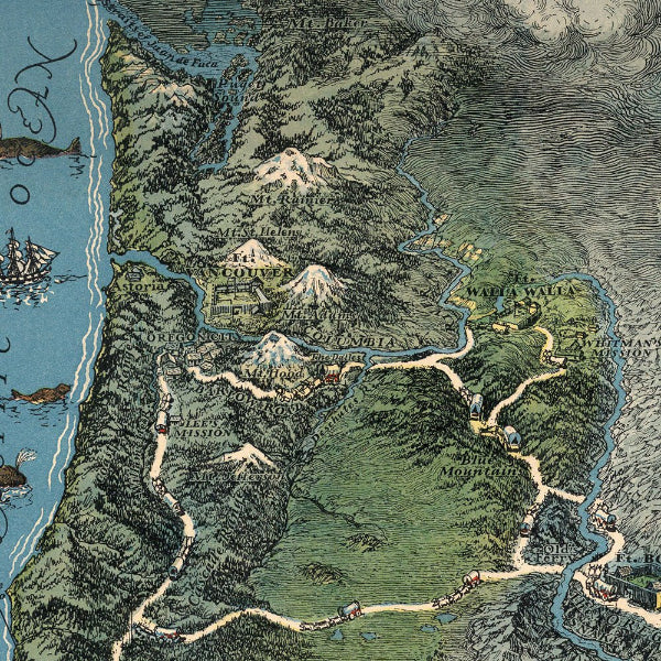 Oregon Trail Map 1932