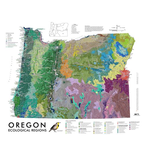 Oregon Ecological Regions Map
