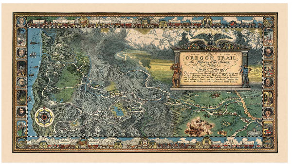 Oregon Trail Map 1932