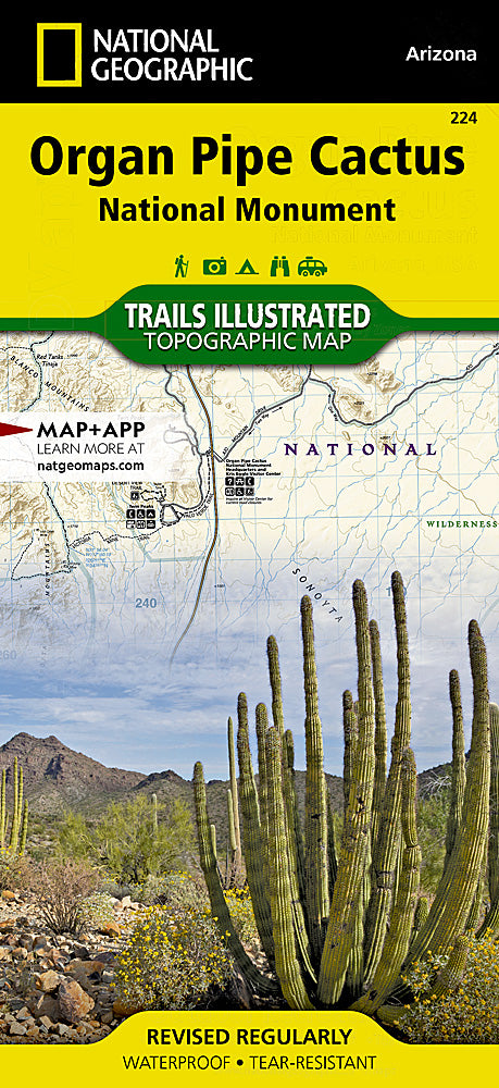 Organ Pipe Cactus National Monument Trails Illustrated Topographic Map #224 - Cover