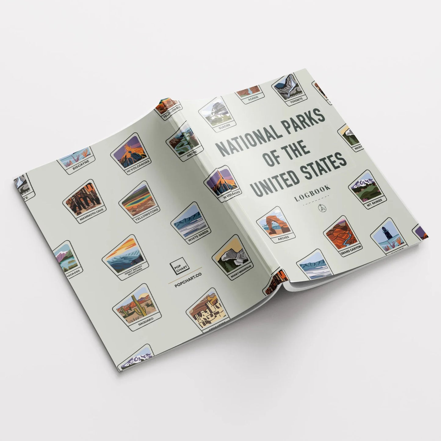National Parks of the United States LogBook - Book Spine