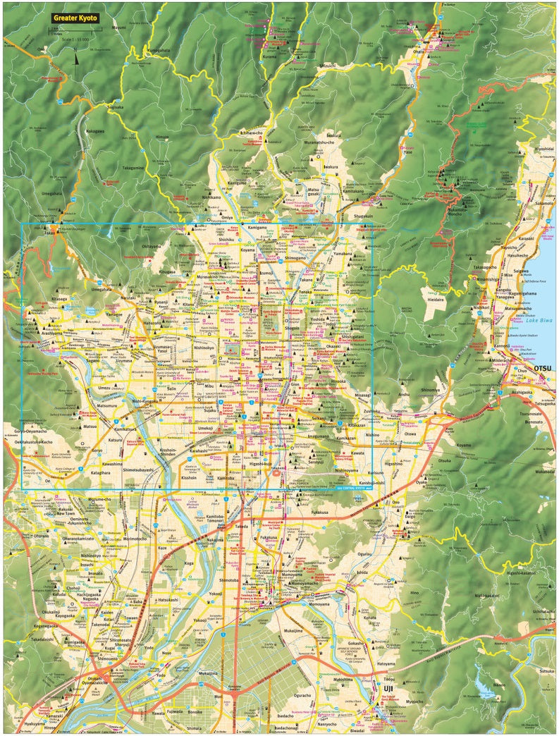 Kyoto Travel Map by Periplus