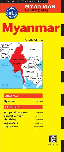 Myanmar Travel Map by Periplus