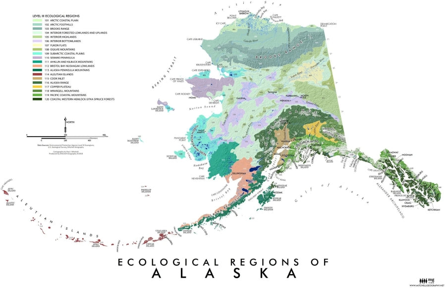 Alaska Ecological Regions Reference Map
