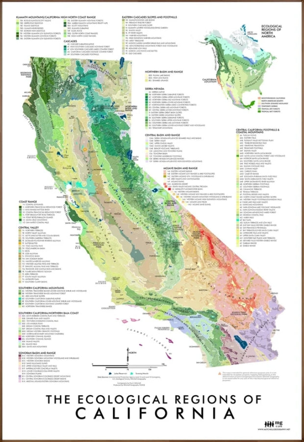 California Ecological Regions Reference Map
