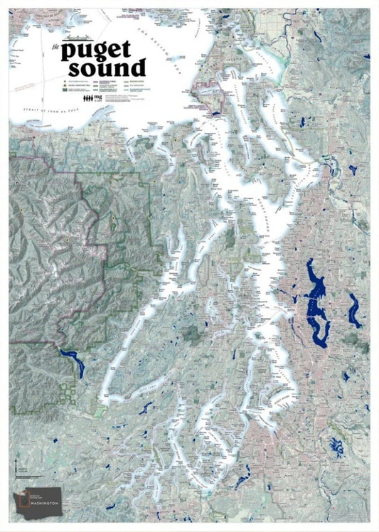 Puget Sound Regional Reference Wall Map