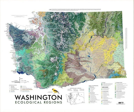 Washington Ecological Regions Reference Map
