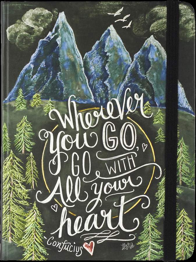 Travel Journal "Wherever You Go, Go with All Your Heart" - 6.25"x8.25" - Cover