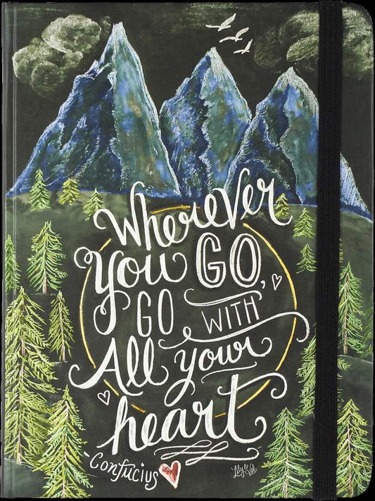 Travel Journal "Wherever You Go, Go with All Your Heart" - 6.25"x8.25" - Cover