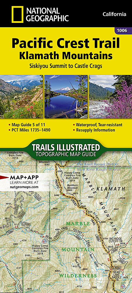 Pacific Crest Trail - Klamath Mountains Trails Illustrated Topographic Map Guide Booklet #1006 - Cover