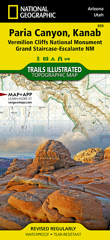 Paria Canyon & Kanab Trails Illustrated Topographic Map #859 - Cover