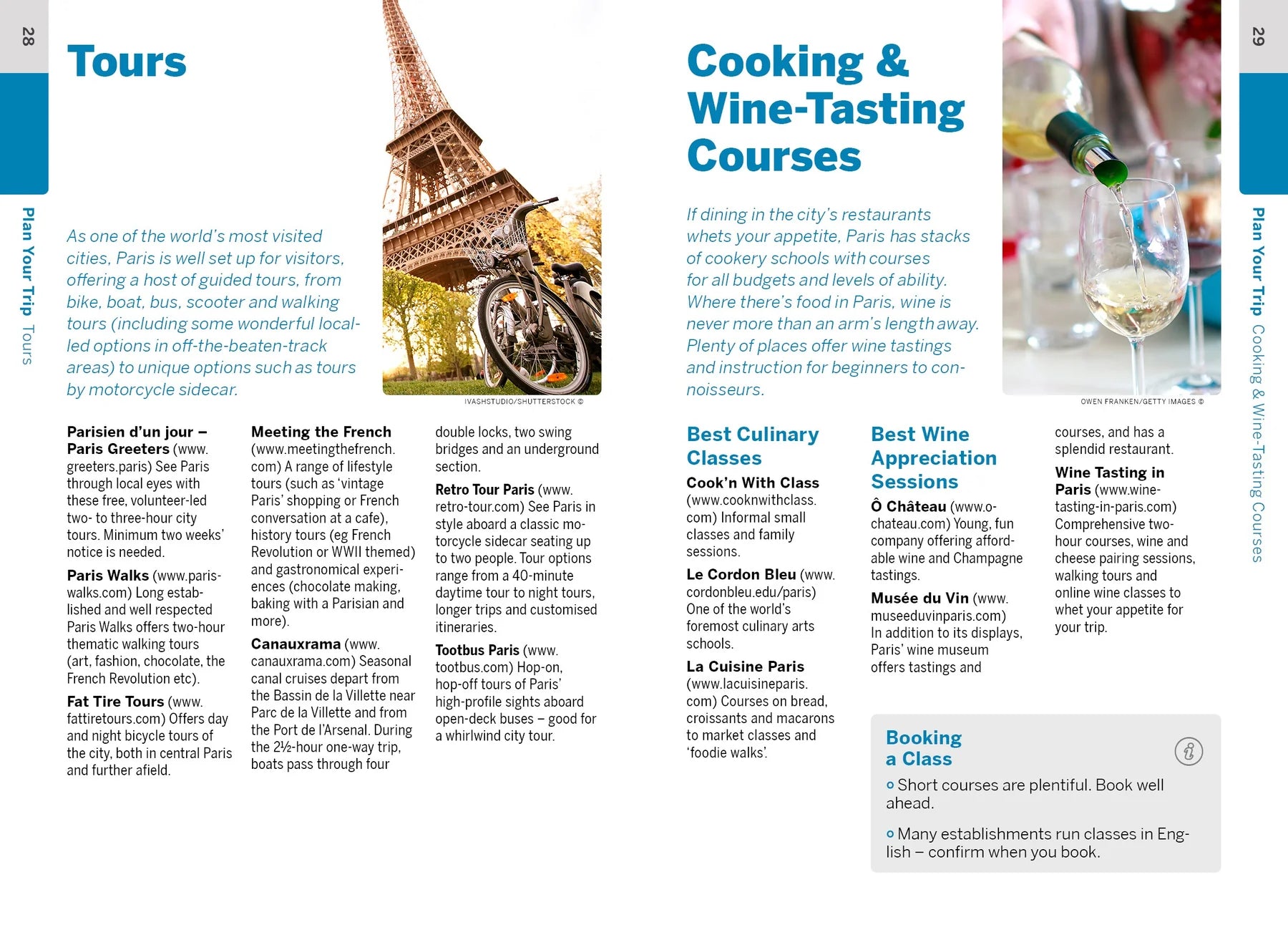 Paris Pocket Travel Guide by Lonely Planet - Sample Page