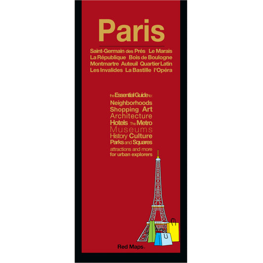Paris City Center Street Map by Red Maps - Cover