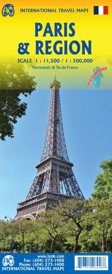 Paris & Region Travel & Reference Map by ITMB - Cover
