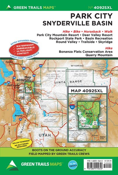 Park City Utah Green TRails Map