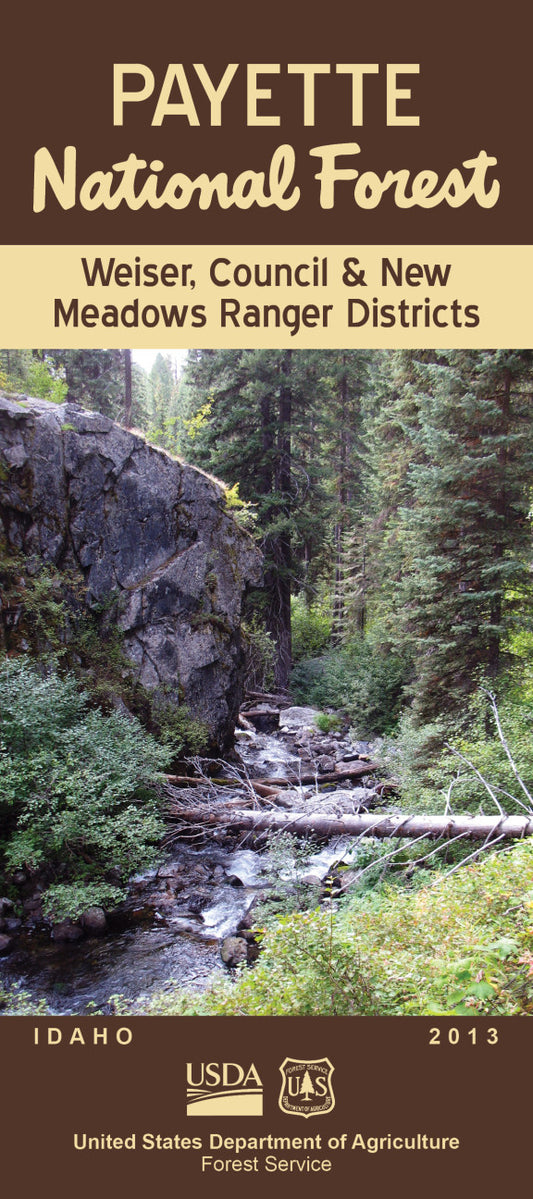Payette National Forest - Weiser, Council & New Meadows Ranger Districts Forest Service Map - Cover