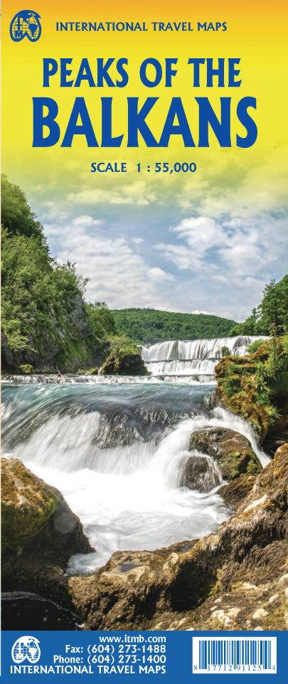 Peaks of the Balkans Travel & Reference Map by ITMB - Cover