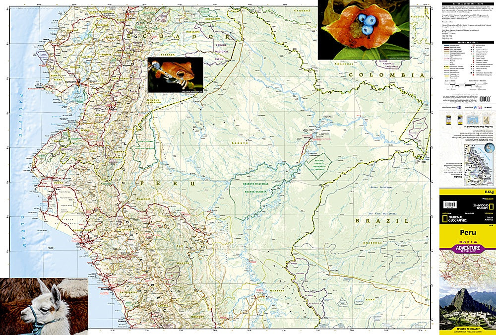 Peru Adventure Travel Map by National Geographic - Map Detail
