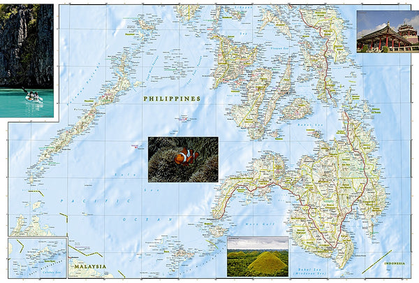 Philippines Adventure Travel Map by National Geographic – Metsker Maps