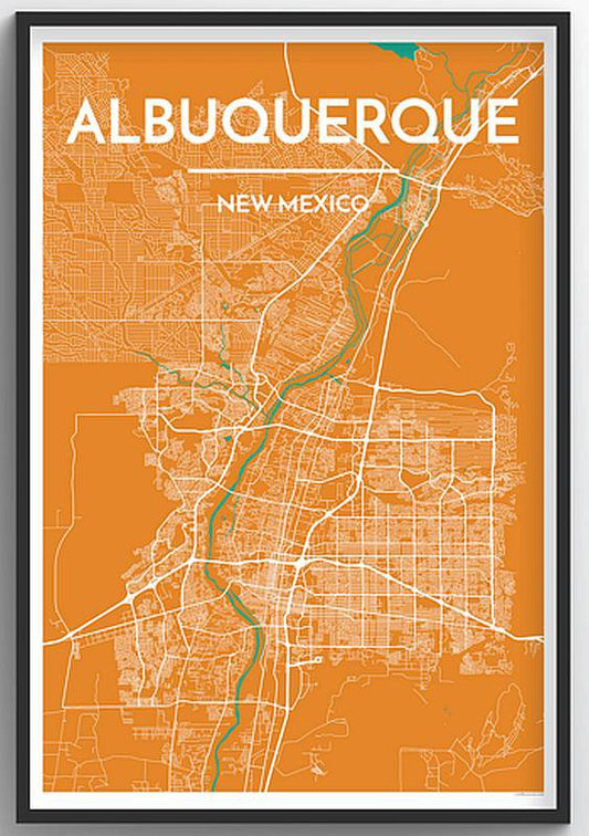 Albuquerque Map Print