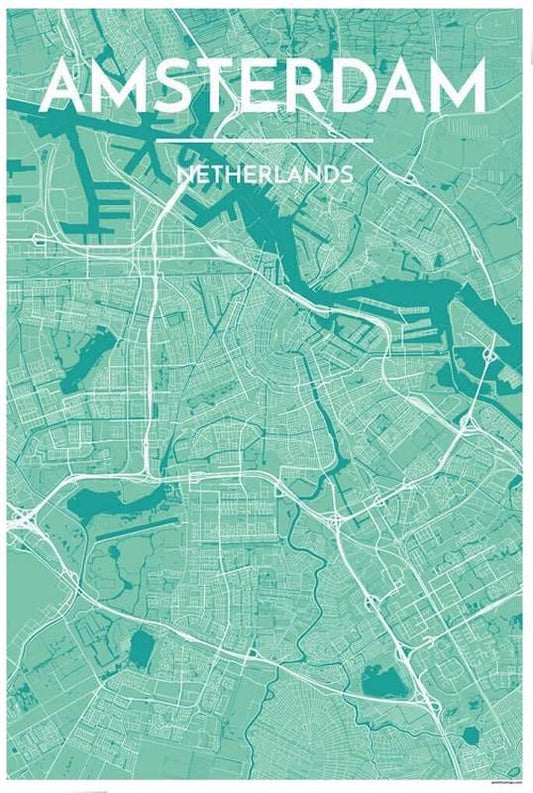 Amsterdam Map Print