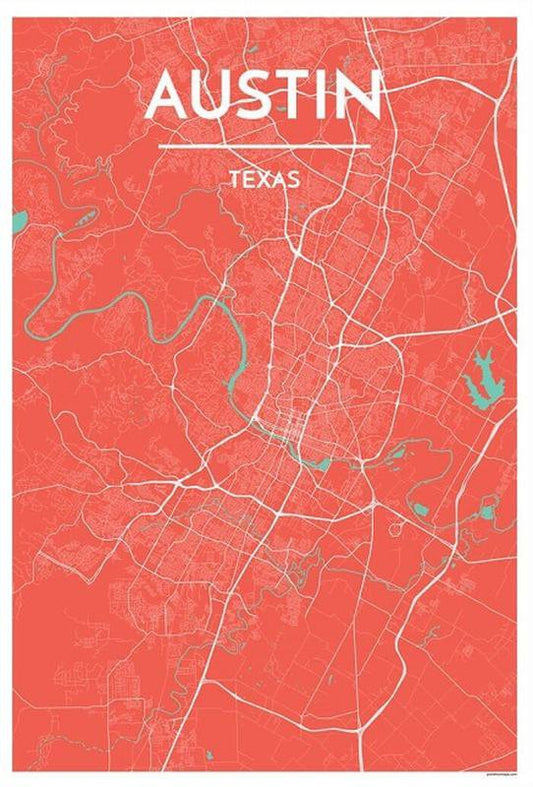 Austin Map Print