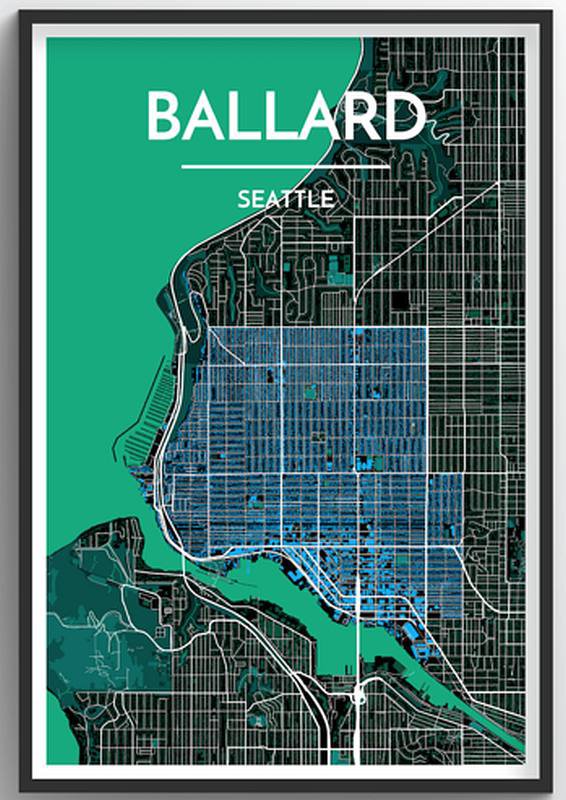 Seattle Neighborhood Map - Ballard