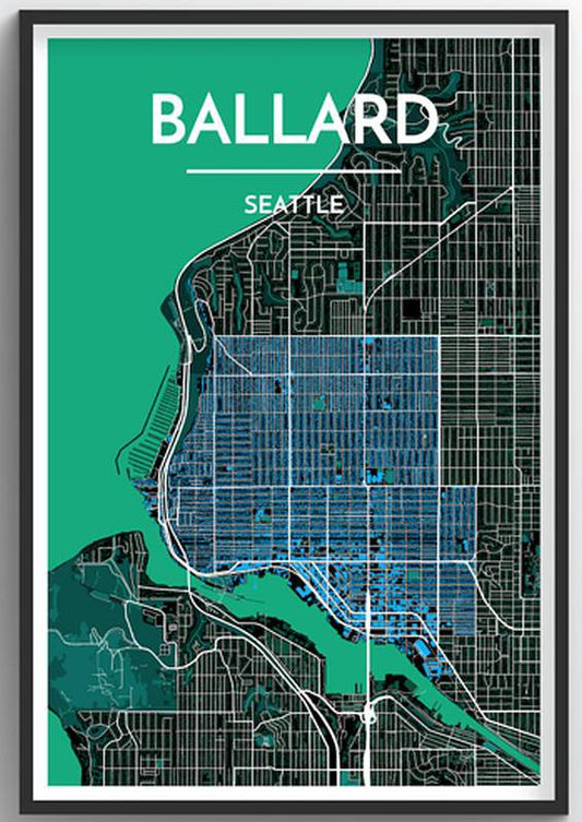 Seattle Neighborhood Map - Ballard