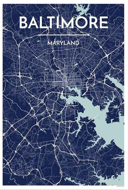 Baltimore Map Print