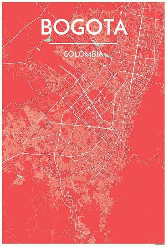 Bogota Map Print