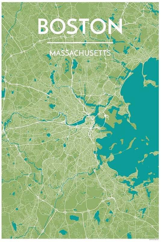 Boston Map Print
