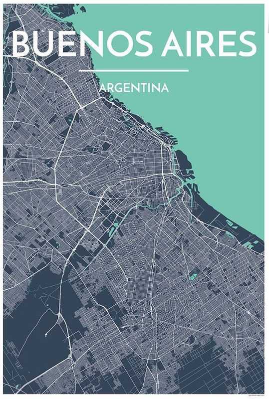 Buenos Aires Map Print
