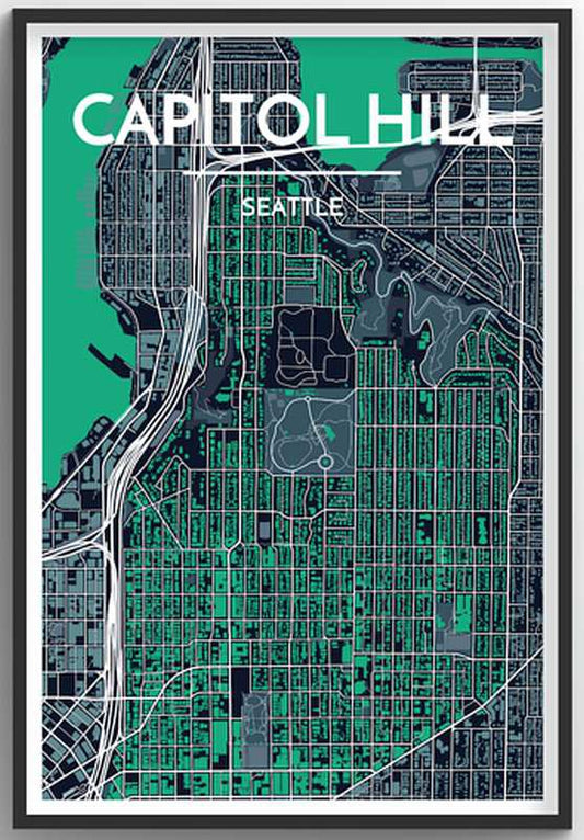 Seattle Neighborhood Map - Capitol Hill