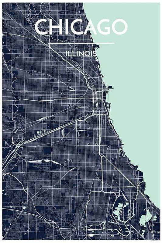Chicago Map Print